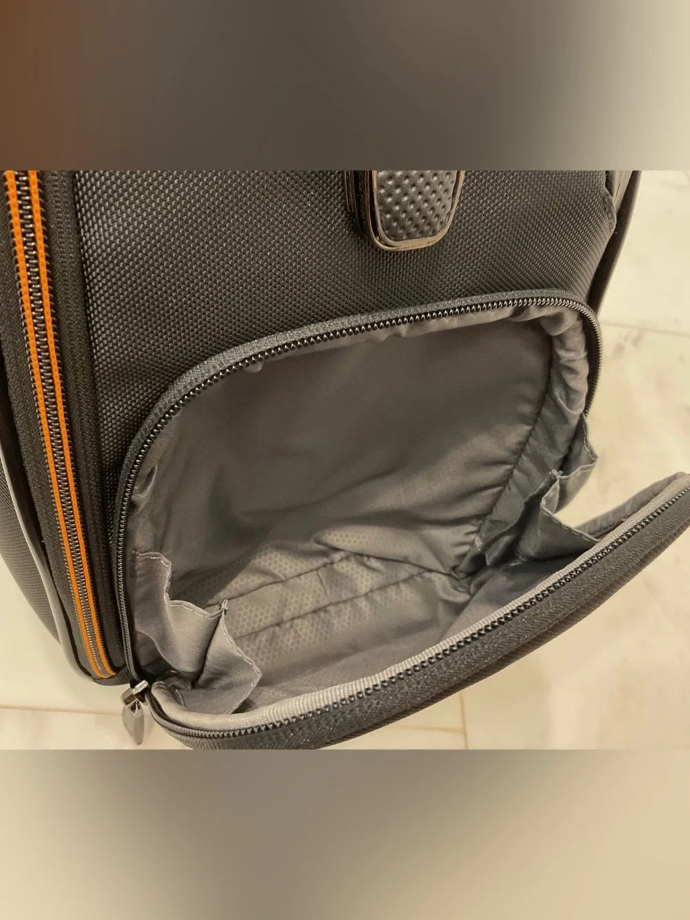 NEW Tumi McLaren QUANTUM 21.5” Duffel Bag - BLACK with PAPAYA ORANGE Accents